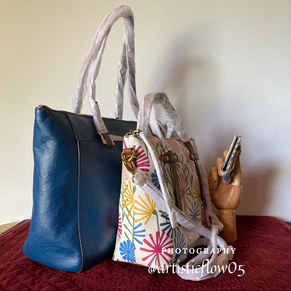 NEW! Fossil Satchel/Crossbody, Tote, Wallet Set!